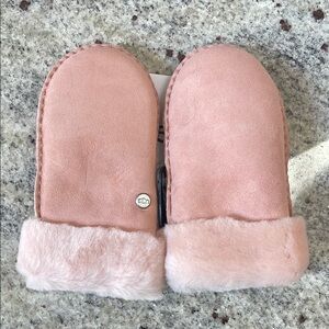 UGG Genuine Shearling Lined Mittens